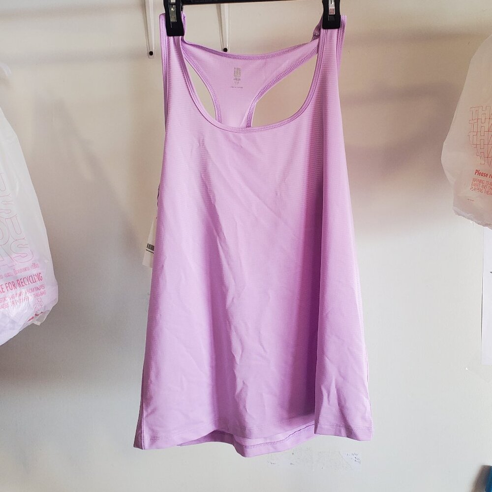 NWT Ideology Women's Rapidry Sport Tank Top Purple Size M Gym Shirt $40 1e200